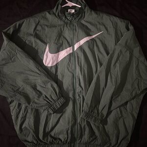 Nike Women Green Windbreaker Jacket